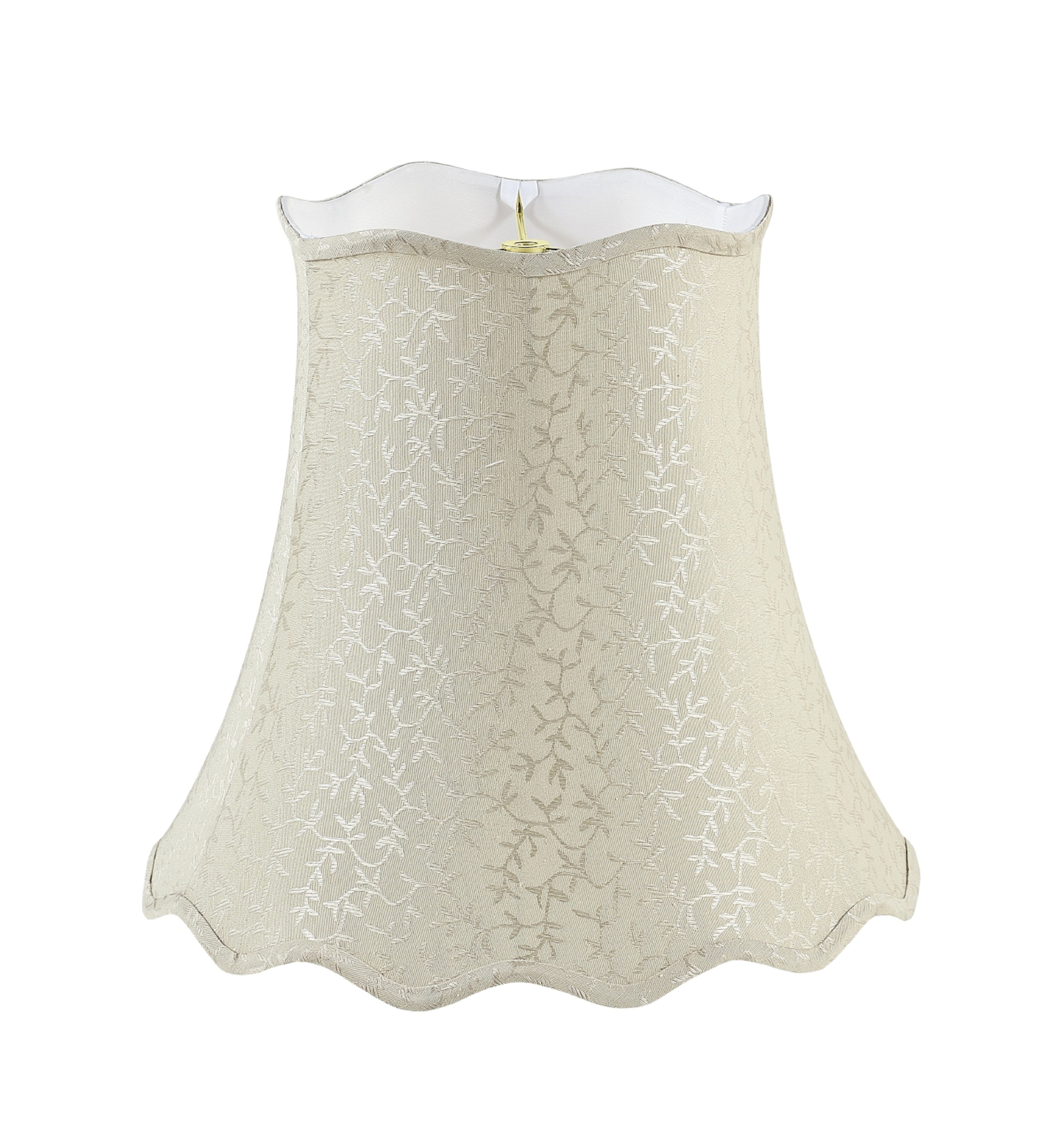 Aspen Creative 30501 Transitional Bell Shape Spider Construction Lamp Shade in Beige, 16" wide (10" x 16" x 15")