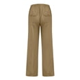 thumbnail image 3 of Cotton Linen Pants for Men Elastic Drawstring Waist Straight-Legs Pants with Deep Pockets Cotton Linen Long Pants Breathable Casual Summer Beach Lightweight Cotton Linen Pants,Yellow 4XL, 3 of 4