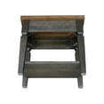 thumbnail image 4 of International Concepts Vista Solid Wood Side Table in Hickory/Washed Coal, 4 of 8