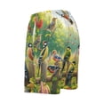 thumbnail image 5 of Men's Pajama Shorts Bottoms with Pockets Soft Lightweight Lounge Sleep Wear Birds Play in Forest, 5 of 6