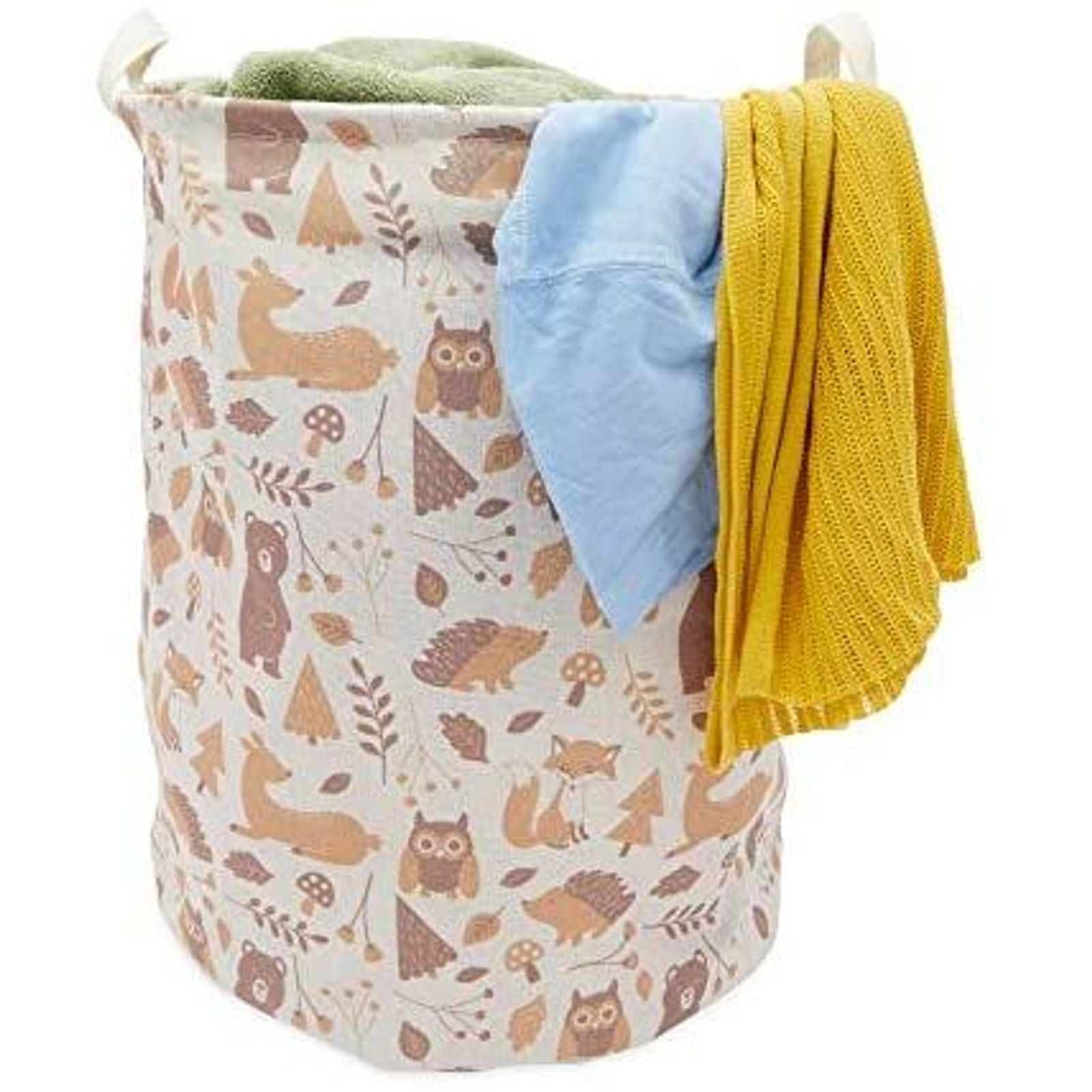 Butterfly Cute Laundry Basket Canvas Fabric Collapsible Organizer For Laundry Hamper Toy Bins Gift Baskets Bedroom Clothes Baby Nursery