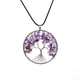 thumbnail image 1 of Colgante de piedra natural de cuarzo de árbol de la vida, collar de piedra en bruto de cristal, collar de mujer, joyería brillar Electrónica, 1 of 4