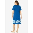 thumbnail image 2 of Woman Within Plus Size Perfect Short-Sleeve V-Neck Tee Dress, 2 of 3
