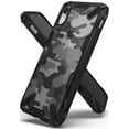 thumbnail image 1 of Ringke Fusion-X Case Compatible with iPhone XR, Transparent Hard Back Shockproof Advanced Bumper Cover - Camo Black, 1 of 3