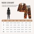 thumbnail image 3 of KLL Cat Dog Friendship Print Women's Long Sleeve Pajamas with Pants Sleepwear Loungewear 2 Set-Small, 3 of 7