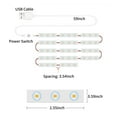 thumbnail image 6 of Lamp string, Vanity Mirror With Usb Cable Dimmable Vanity Cable Led Mirror Usb Cable Led Mirror Mirror With Makeup Mirror With U-sb Cable Mirror 18l-eds Dimmable L-ed Mirror Ainn, 6 of 7