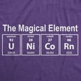 thumbnail image 2 of Womens Unicorn The Magical Element T Shirt Funny Science Tee Womens Graphic Tees, 2 of 9