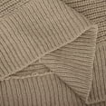 thumbnail image 4 of Womens Baggy Sweater Tops Round Neck Loose Fit 3/4 Sleeve Solid Color Knit Pullover Lightweight Blouses Plus Size (X-Large, Khaki), 4 of 6