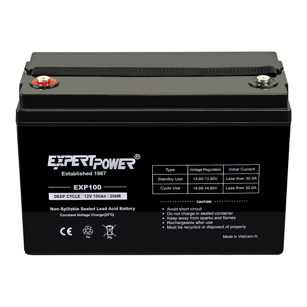 ExpertPower 12V 100Ah Solar Wind Power