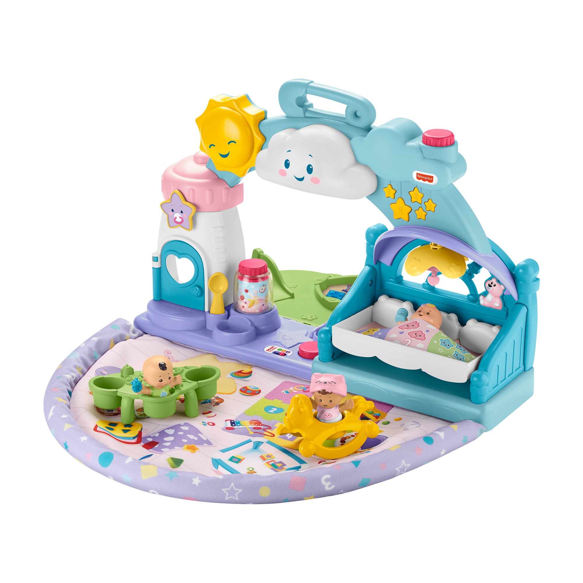 Little People Fisher-Price Little People 1-2-3 Babies Playdate Musical Playset with 3 Multi-color Baby Dolls