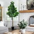 thumbnail image 7 of Nearly Natural 9ft. Artificial Fiddle Leaf Fig Tree, Green, 7 of 7