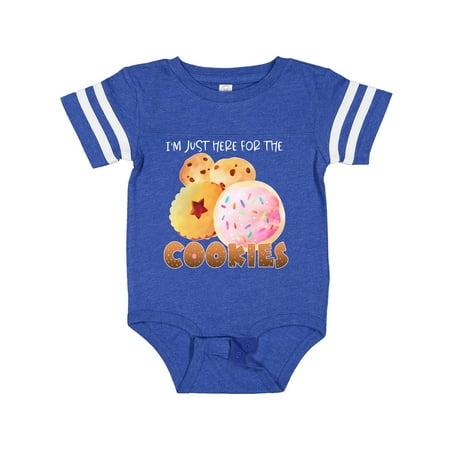 

Inktastic I m Just Here for the Cookies Gift Baby Boy or Baby Girl Bodysuit