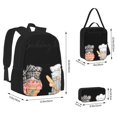 thumbnail image 2 of Disketp Little Chef Gnome Mochila Estampada de Gran Capacidad con Lonchera y Estuche, Set de 3 Piezas para Estudiantes, 2 of 7