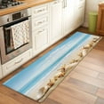 thumbnail image 3 of Beach Coastal 2'x6' Runner Rug, Summer Seaside Shell Starfish Nautical Washable Non-Slip Area Rugs for Hallway Kitchen Floor Bedroom Entryway, Laundry Carpet Decoration Indoor Mat, 3 of 9