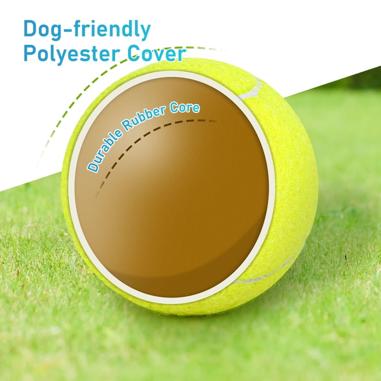 Prime Pets Tennis Balls with Squeakers Fetch Toy, 3 Pack 2.5 Inch photo 8