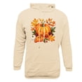 thumbnail image 4 of WREESH Graphic Hoodies for Men Thanksgiving Turkey Print Long Sleeve Casual Streetwear Pullover Sweatshirt with Pocket Beige, 4 of 5
