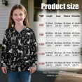 thumbnail image 7 of Uourmeti Art Cowboy Style Print Kids Wolf Sweatshirt Quarter Zip Up Pullover Animal Print Top Howling Wolf Design Trendy Fall Clothes for Boys Girls Size 13-14, 7 of 7
