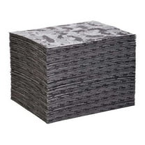 Pig Sorbent Pad, 26 gal, 16 in x 20 in, Universal, Gray, Polypropylene MAT117