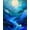 Blue, Pattern 5, variant on ODIKA 4'x6' Machine Washable Non-Slip Area Rug, Dynamic Geometric Swirls with Modern Artistic Flair High Traffic Rug, Teal, 154432