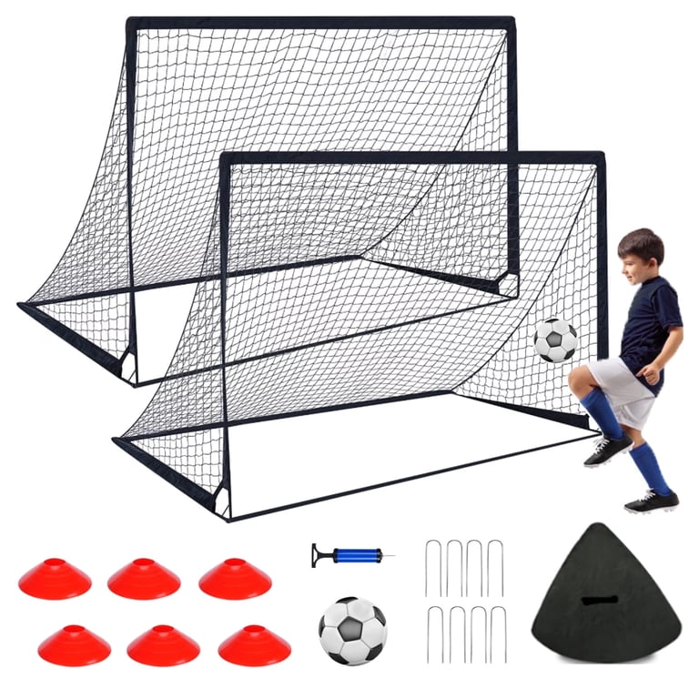 Vipuse 2 Pack Pop Up Soccer Goals with Ball photo 1
