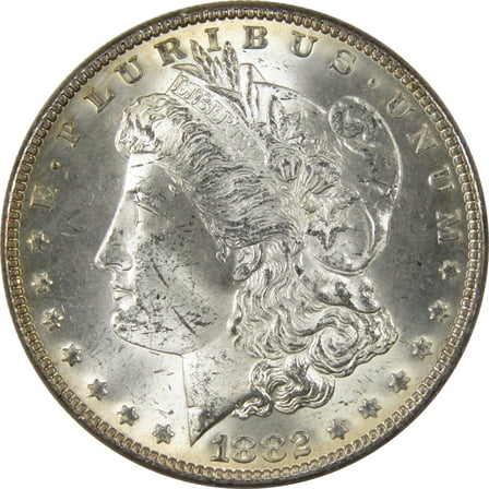 1882 Morgan Dollar Uncirculated Silver $1 Coin