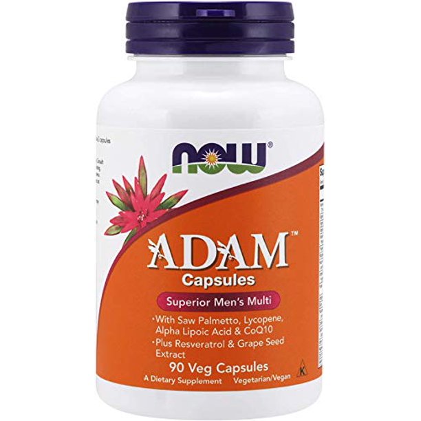 NOW Supplements, ADAM Men's Multivitamin with Saw Palmetto, Lycopene