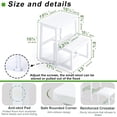 thumbnail image 4 of Step Stool for Adults & Kids,Holds up to 500Lb,3 in1 Heavy Duty Sturdy 2 tair Wooden StepStool for Kichen/Bathroom/High beds, Metal Frame, Non-Slip Pads, 4 of 18