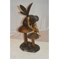 thumbnail image 4 of Nifao Ferry Sitting On Mushrooms Bronze Statue – Home Decor Sculpture, 12"L x 9"W x 24"H, 4 of 11