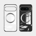 thumbnail image 3 of Allytech for Google Pixel 10 /10 Pro Case Clear, Magnetic Case Compatible with Magsafe Wireless Charging Anti-Yellow Shockproof Bumper Hard PC Back Cover Case for Google Pixel 10 /10 Pro - Silver, 3 of 6