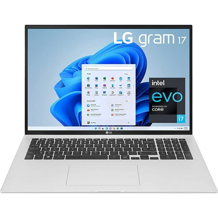 LG gram 17" Intel i7-1195G7 16GB/2TB SSD Ultra-Slim Laptop, Silver, 17Z95P-K.AAS9U1