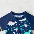 thumbnail image 4 of NOLDARES Baby Swimsuit Boys Toddler Bathing Suit Rash Guard Infant Two Piece Swimwear Sunsuits(Navy,2-3 Years), 4 of 6
