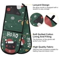 thumbnail image 2 of Yayeee Double Oven Mitt Kitchen Heat Resistant Baking 35" x7" Quilted Glove, Christmas Cat, 2 of 6