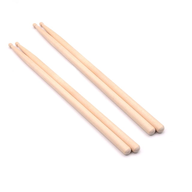 Conjunto de Batería de Arce Yuyangstore 2 Par 5A 400mm Baquetas de Jazz de Madera