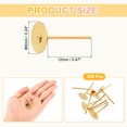 thumbnail image 2 of 200Pack Earring Posts, 6mm/0.2inch Stainless Steel Earring Studs, Light Gold, 2 of 6
