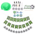 thumbnail image 4 of 1 juego de adornos temáticos de fútbol, decoraciones de fiesta de cumpleaños, pancarta de pared de fútbol HOMEMAXS 14423022-MX, 4 of 6