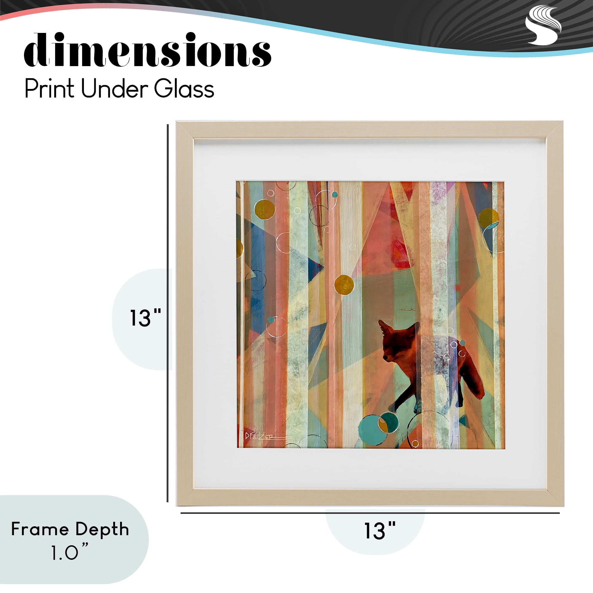 Stupell Industries Making My Move Fox Birch Framed Print Under Glass, design by Dianna Fritzler