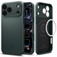 thumbnail image 1 of Funda Spigen para iPhone 17 Pro Thin Fit MagFit TPU Verde Abismo, 1 of 9