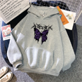 thumbnail image 3 of Sweat à Capuche Automne pour Femmes Fête Banquet Voyage Camping Sweat à Capuche Imprimé pour Filles Vêtements en Polyester, 3 of 7