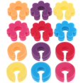 thumbnail image 2 of Reusable Silicone Wine Glass Markers 12pcs Set Party, Wedding & Event Drink Labels Creative Cup Charms for Goblets & Beverages, 2 of 5