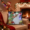 thumbnail image 2 of SLYNSHome Christmas Throw Pillow Cover with LED Lights,Light-up Winter Pillow Cases 18x18 inch Pillowcase Holiday Cushion Case for Couch Bed Sofa Decor, 2 of 7