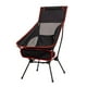 thumbnail image 5 of Silla de camping Silla de playa Respaldo de malla Cómodo con bolsa de almacenamiento Asiento telescópico Negro, 5 of 8