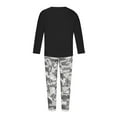 thumbnail image 4 of Womens Lounge Set Holiday Usmixi Womens Cotton Linen 2 Pieces Outfit Plus Size Half Sleeve Pullover and Camouflage Pant Sets Ladies Casual Loungewear Sets Homewear Set Up to 65% off, 4 of 4