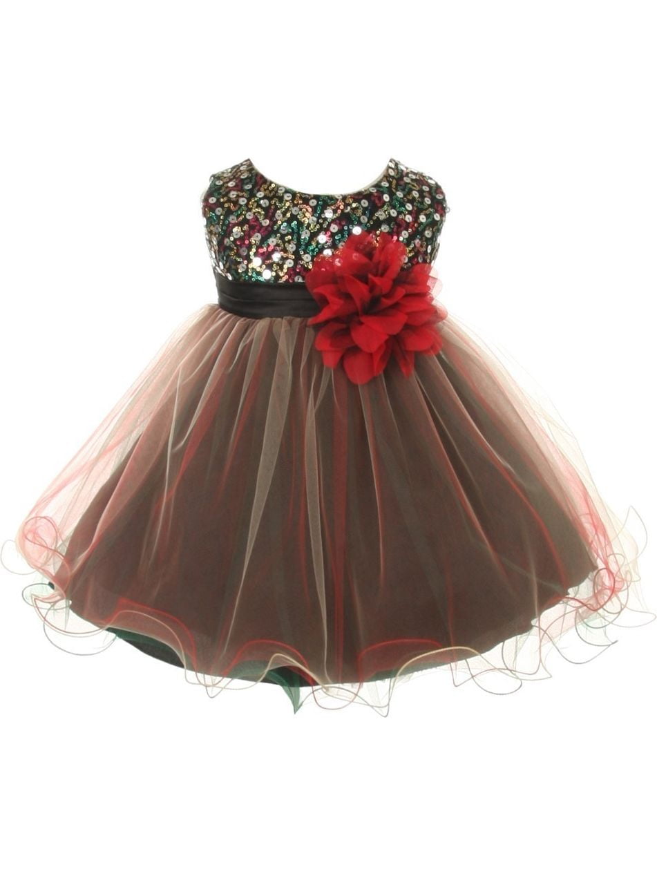 girls red occasion dress