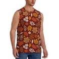 thumbnail image 2 of Bingfone Autumn Forest3 Pattern Men's Tank Tops Workout Sleeveless Tee Shirts Running Beach Tanks for Men-Medium, 2 of 4