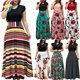 thumbnail image 2 of Más El Tamaño De Las Mujeres De Impresión Floral Vestido De Manga Corta Casual Maxi Vestidos De Fiesta Playa Bohe Casualespangjing, 2 of 4