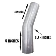 2.5 OD 20 Degree Mandrel Bend Aluminized 16ga