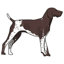 German Shorthaired Pointer Decal | Indoor/Outdoor | Dog Lover Super Cute Sticker for SUV Windows, Dorm Rooms, Bedroom, Offices | SignMission personalized gift | 12"