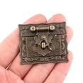 thumbnail image 3 of CIYISON Wooden Box Padlock Antique Decorative for Lock Cabinet Buckle Toggle Closure Accessory, 3 of 5