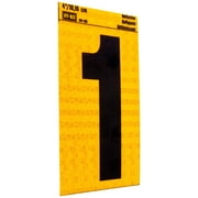 HY-KO 4 Yellow Self-Adhesive Reflective Number 1