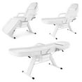 thumbnail image 3 of Parker II Facial Bed Massage Table Lash Extension Tattoo Chair for Spa Salon Waxing Lashing Beauty Styling Studio, White, 3 of 8